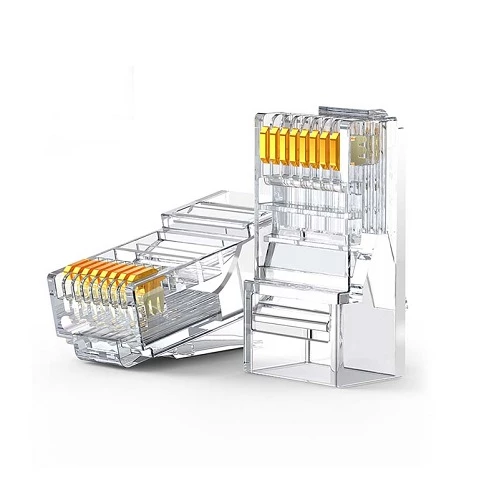 Ugreen 100x plug plug coupler end RJ45 8P8C Cat 6 transparent (60558) — Şəbəkə və server avadanlığı, Bakı (3)