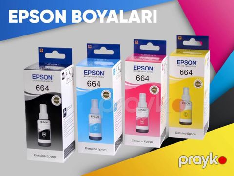 Printer boyası "Epson 664 (Qara/göy/sarı/qırmızı)" — Bakı