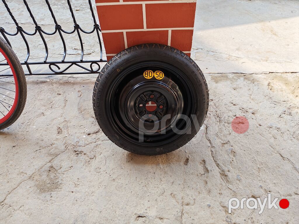 Dönər ehtiyat təkər (space saver) – Dunlop Spare Tıre, disklə birlikdə — Diskləri, Bakı (3)