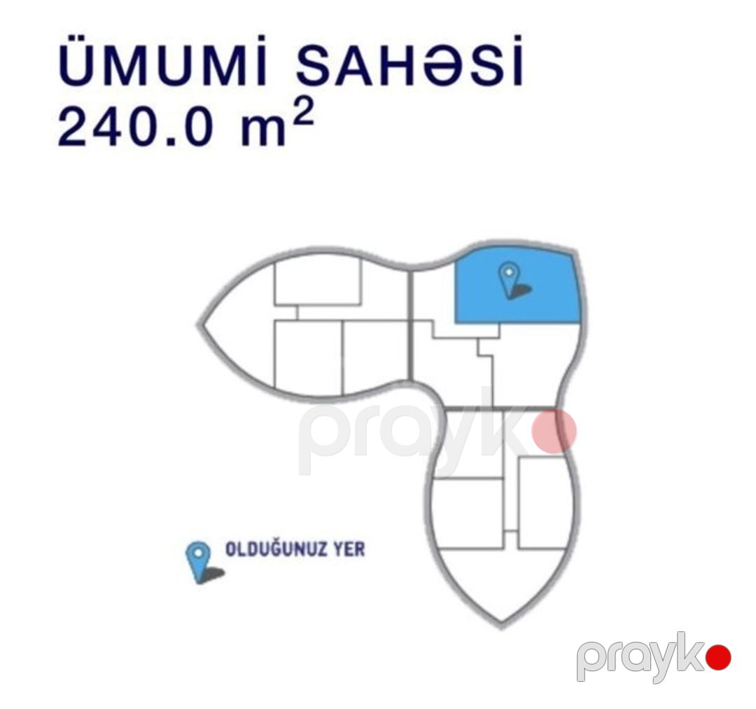 Satılır 4 otaqlı yeni tikili 240 m² — Mənzil, Bakı (3)
