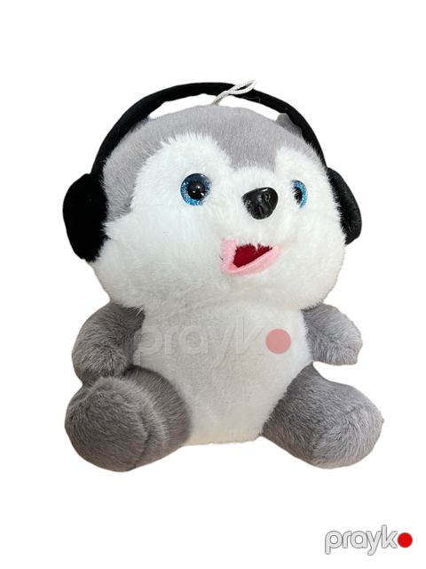 Yumşaq oyuncaq FSO-12037, peluş, boz, 18 sm — Bakı
