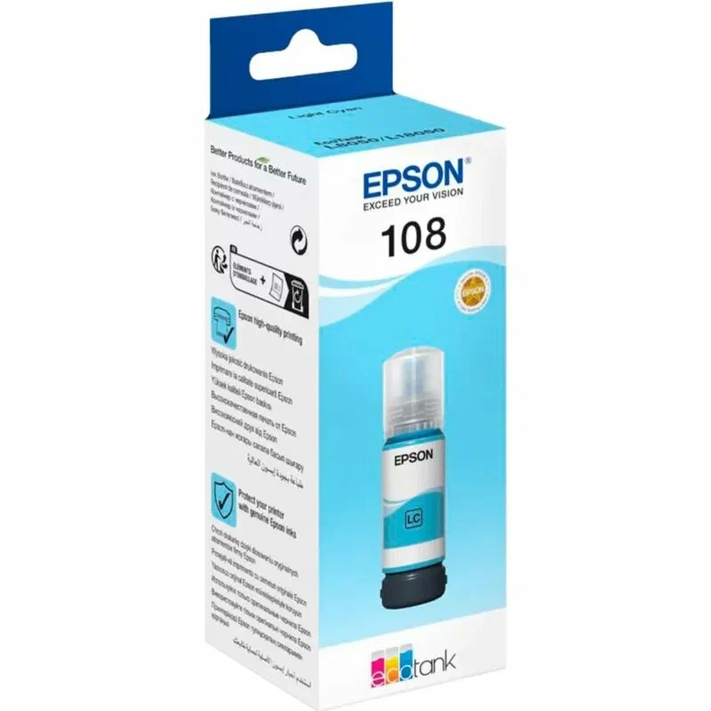 108 EcoTank Light Cyan(C13T09C54A) — Printerləri, Bakı (3)