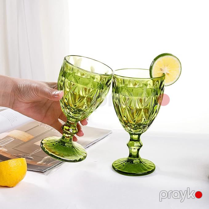Dəst (6 badə+6 qədəh), şüşə, yaşıl, 330 ml, 12 əd — Mallar, Bakı (3)