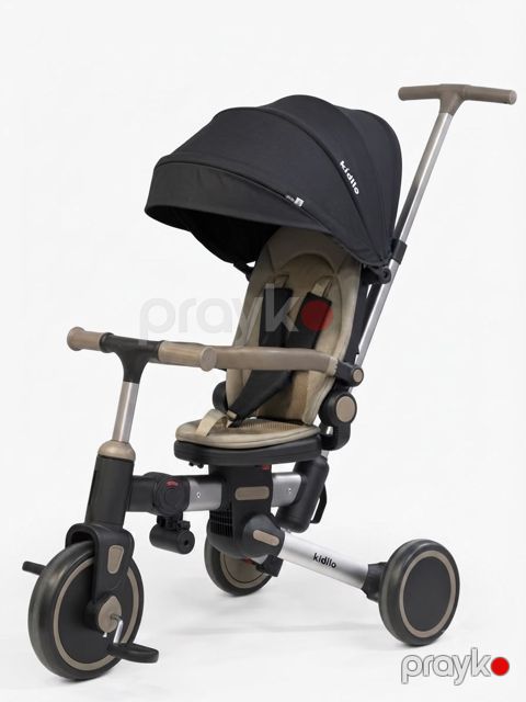 Üçtəkərli velosiped Kidilo N98819, Qara, Metal — Bakı