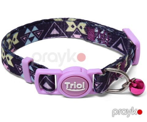 Pişiklər üçün boyunluq Triol Həndəsə, neylon, ölçü XS, 10х210-330 mm — Bakı