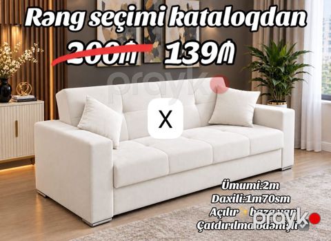 Açılan mexanizmli, bazalı divan - Rəng seçimi kataloqdan - Ümumi — Bakı