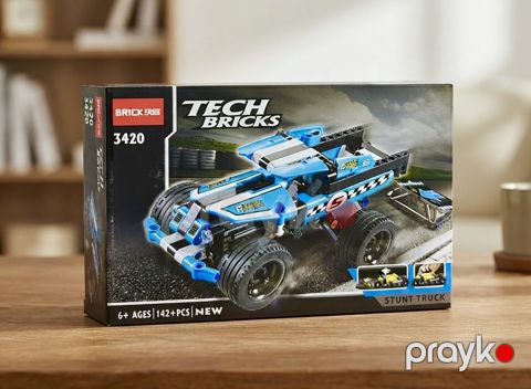 Konstruktor Tech Bricks Stunt Truck MK746, 6+ yaş, 142 elemenr — Bakı
