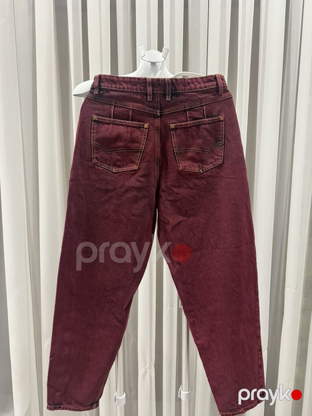 Cropp Town/ Bordo-qara denim şalvar Rusiyada alınıb, əla — Jins, Bakı (3)