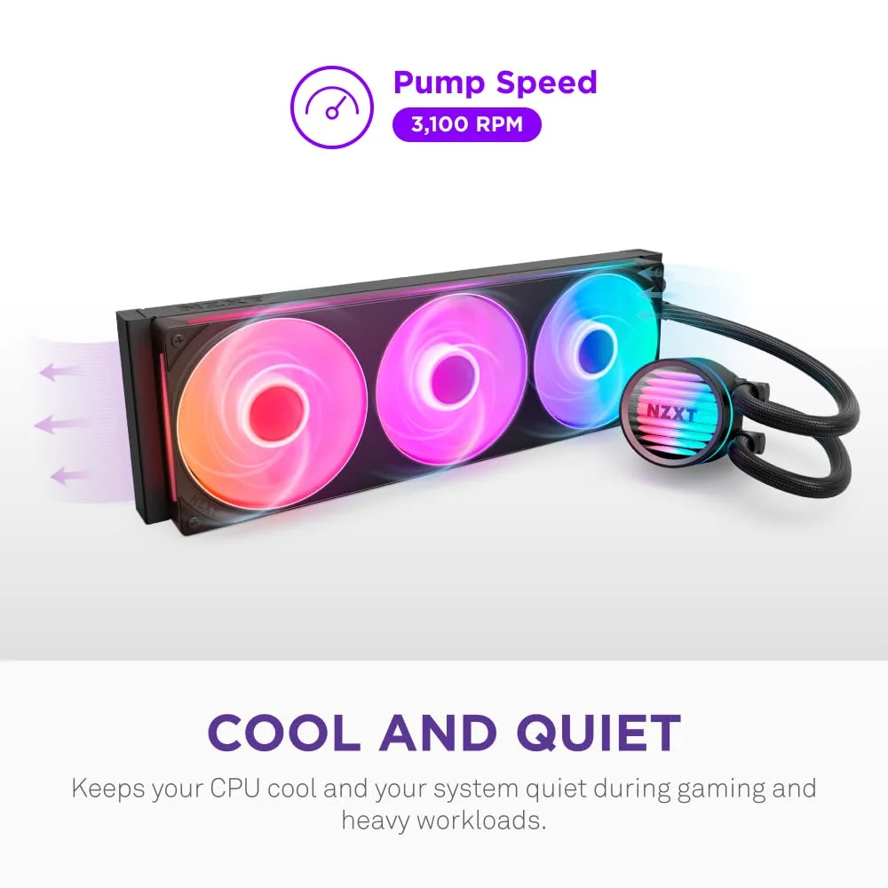 Nzxt Kraken Core 360 RGB AIO CPU Liquid Cooler — Soyutucular və soyutma sistemləri, Bakı (3)