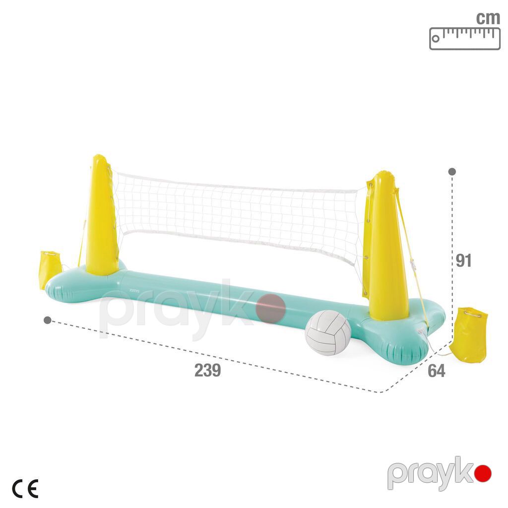 7680 Məhsulun adı: Şişmə voleybol toru Intex 56508, 239x64x91 sm — Digər, Bakı (2)