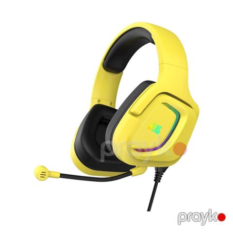 2E Gamıng Headset HG340, mini-jack/dual 3.5mm, RGB, 2m, yellow (2E-HG340YW) — Bakı