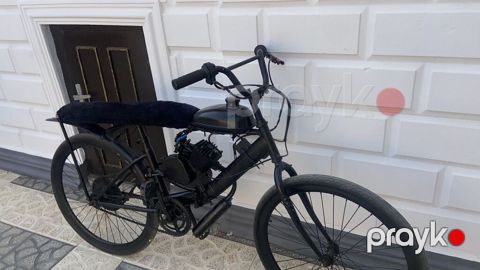 Benzin mühərrikli velosiped - Çərçivə əsasında yığılmış motorlu — Digah