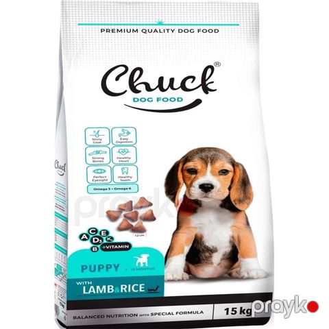 Quru yem köpəklər üçün Chuck quzu və düyü ilə, 1 kq — Bakı