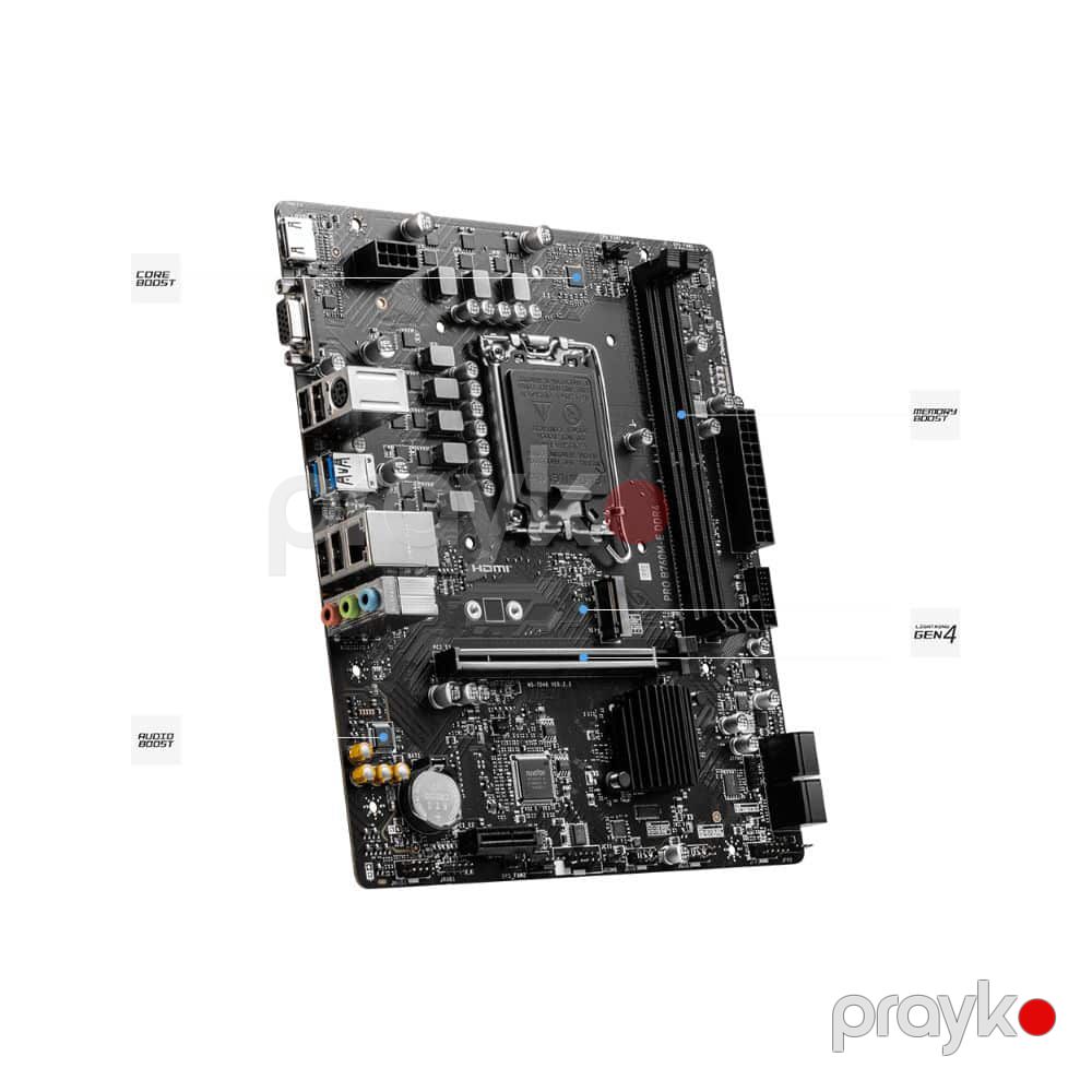 Ana plata MSI PRO B760M-E DDR4 (911-7D47-025) — Ana platalar, Bakı (4)