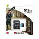 Kingston 512GB microSDXC Canvas Go Plus 170R A2 U3 V30 Card (SDCG3/512GB) — Pctech — Kompüterlər və noutbuklar