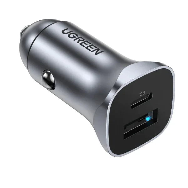 Avtomobil üçün charger Ugreen 30W 2-Port Fast Car Charger — Bakı