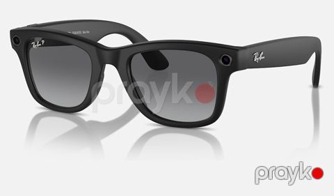 Eynək RayBan Meta Wayfarer Matte Black — Bakı