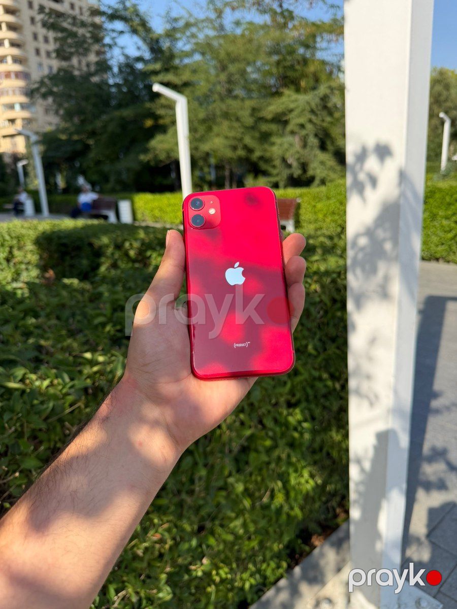 Apple iPhone 11 Red 64GB/4GB — Smartfonlar, Bakı (7)