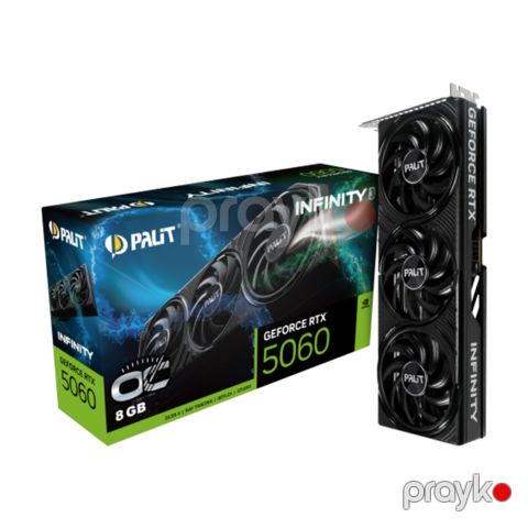 Palit GeForce RTX 5060 Infinity 3 OC 8GB GDDR7 (NE75060T19P1-GB2063S) — Pctech — Komponentlər
