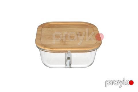 Qida saxlama konteyneri Danny Home BXH017, borosilikat şüşə, 800ml, 16sm — Bakı