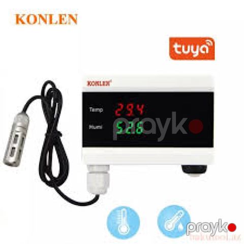 Konlen KLN-951 TH Wi-Fi Ağıllı Temperatur və Rütubət Detektoru (Siqnalizasiya ilə) — Bakı