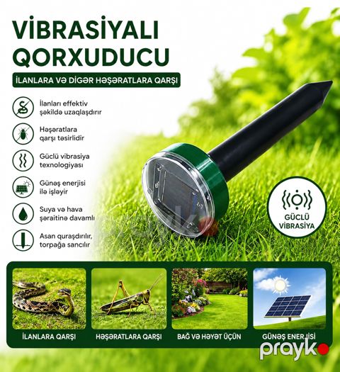 Ultrasəsli qorxuducu ilanlara/gəmiricilərə qarşı — Bakı