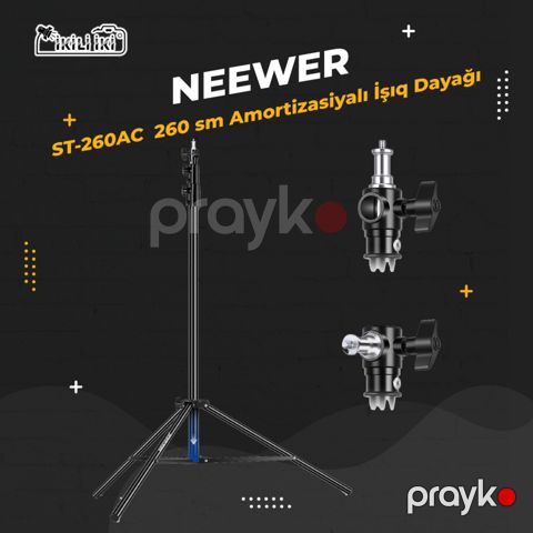 Neewer ST-260AC 260 sm amortizasiyalı işıq dayağı — Bakı