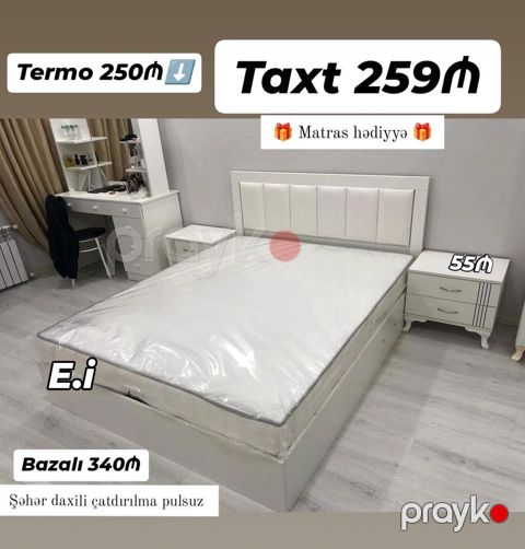 Taxt – 259 AZN Termo (ortopedik termo yorğan-döşək seti) – 250 AZN — Bakı