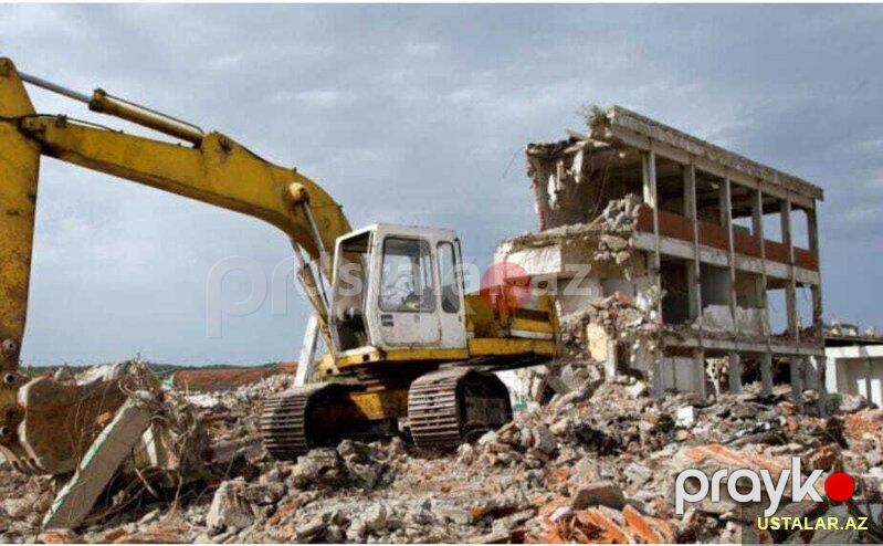 Söküntü işlərin görülməsi — Hazır konstruksiyalar, Bakı (8)
