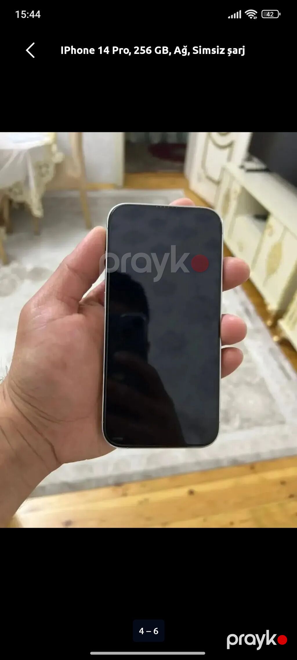 IPhone 15 Pro, 256 GB, Ağ, Simsiz şarj — Apple iPhone, Astara (3)