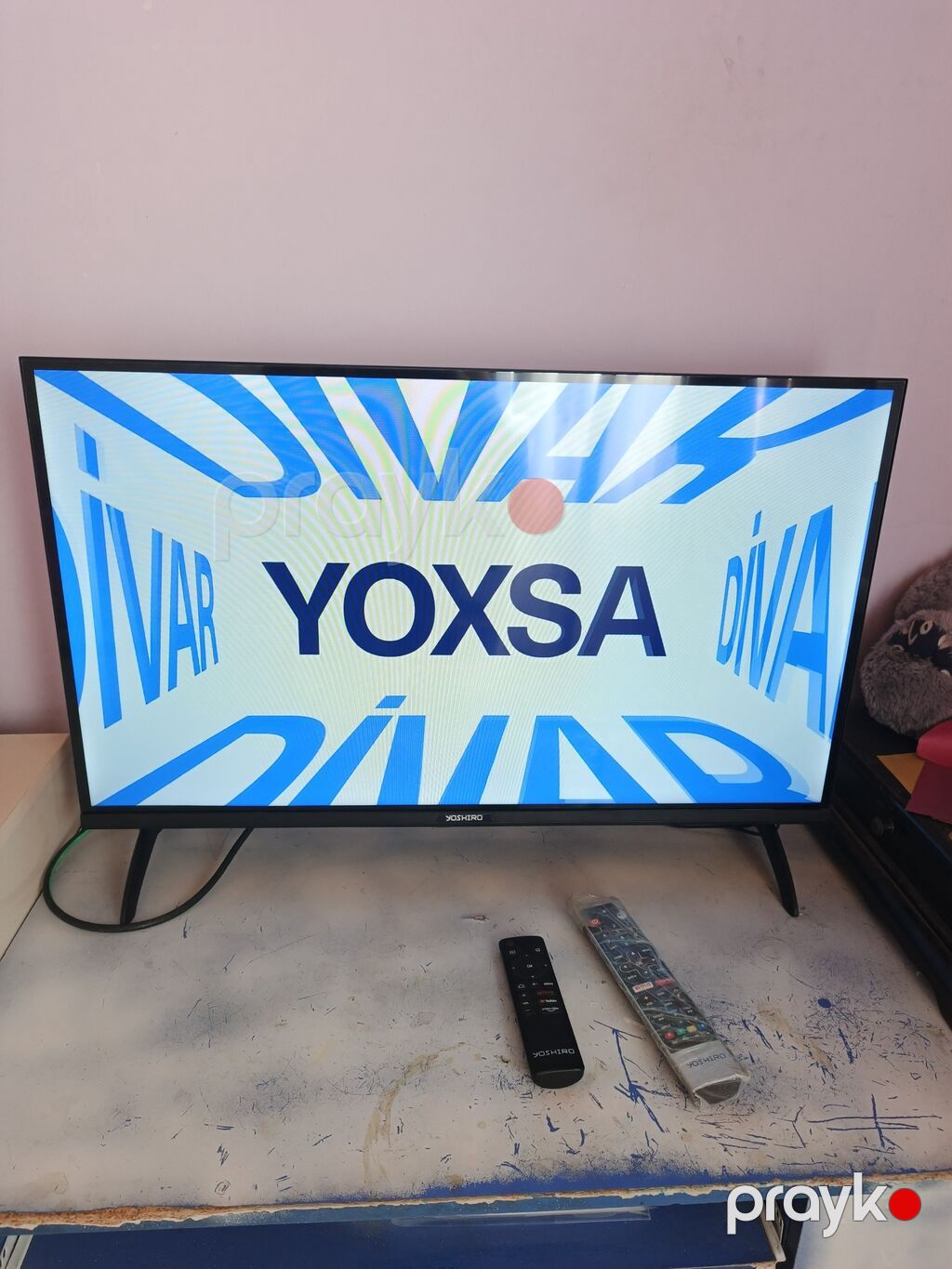 Yoshiko 32" LED televizor cəmi 2ay işlənib karopkasi senedi var — Televizorlar, Xırdalan (4)