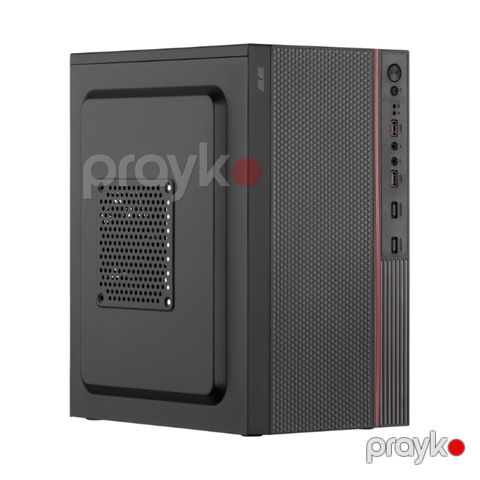2E PC case TeamX TMX03 with 2E ATX400W, 2xUSB2.0, 1x80mm, VGA 220mm, mATX, black (2E-TMX03) — Bakı