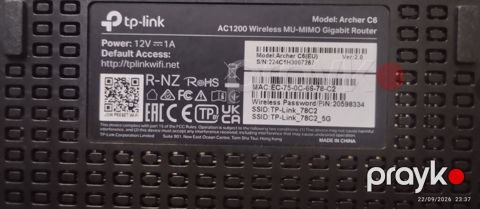 TP-Link Archer C6 (EU) AC1200 Wireless Mu-mımo Gigabit Router — Bakı