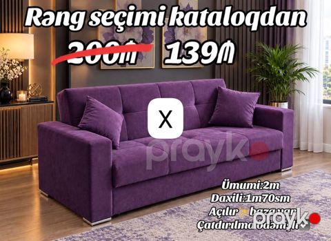 Modern dizayna malik açılan divan. - Rəng seçimi kataloqdan — Bakı