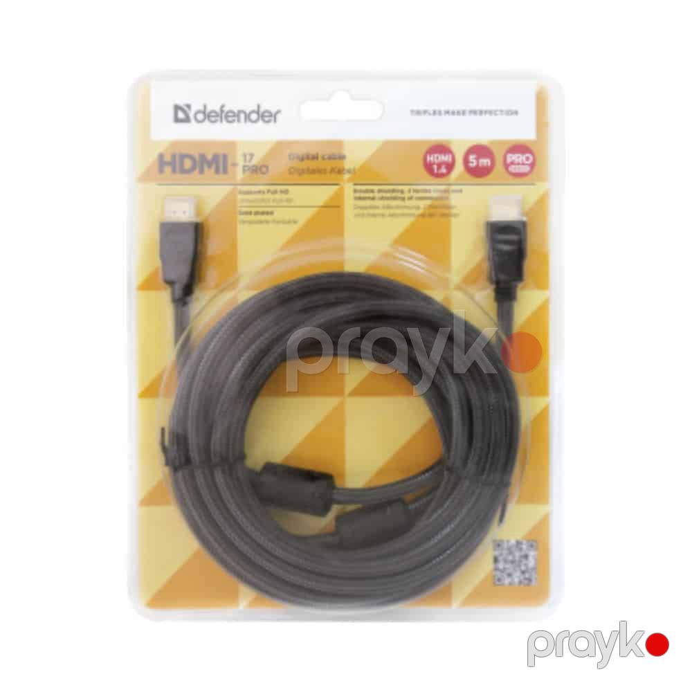 HDMI Kabel Defender HDMI-03PRO (5m) (87460) — Kabelləri, adapterlər və keçidçilər, Bakı (2)