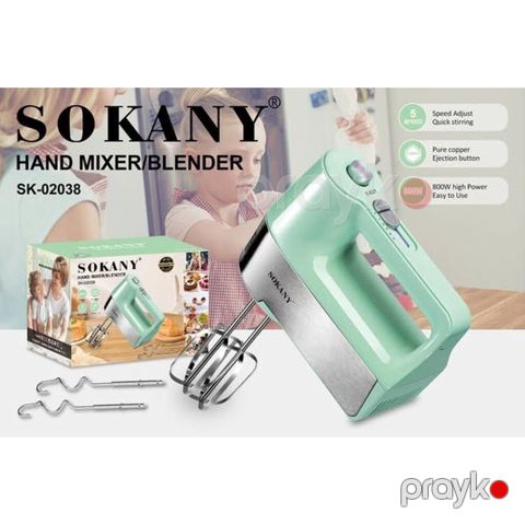 9870 Məhsulun adı: Əl mikseri Sokany SK-02038 Brend: Sokany — Bakı