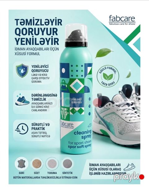 Ayaqqabı təmizləmək üçün köpük Fabcare — Bakı