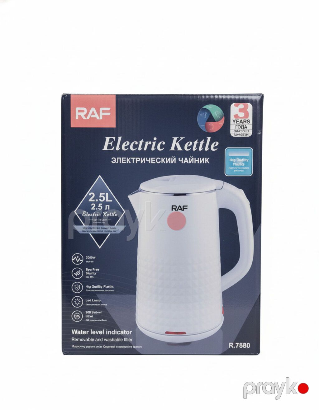 4800 Məhsulun adı: Elektrik çaydan RAF R.7880 NS17, 2.5 L Brend — Elektrik çaydanları və termoslar, Bakı (2)
