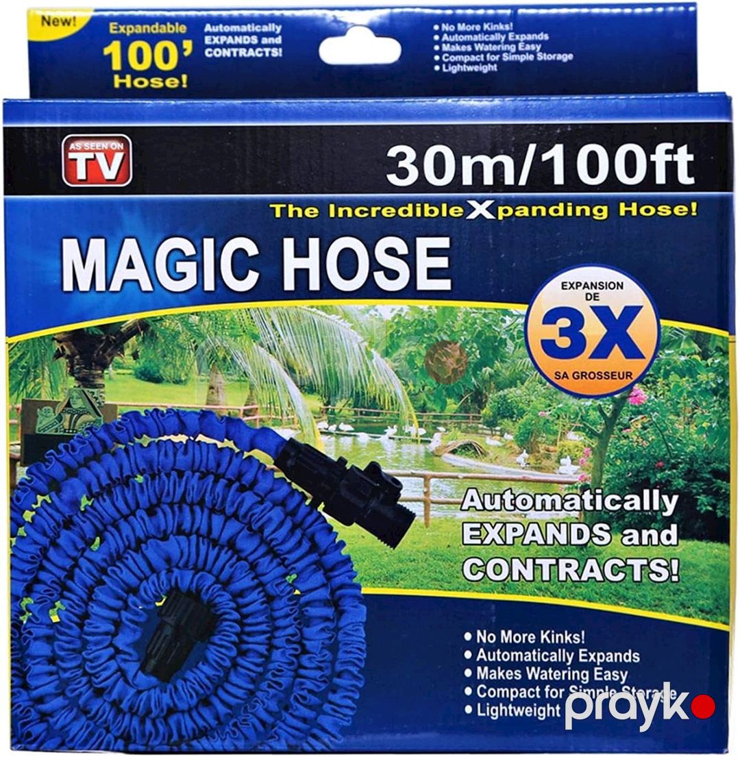 Suvarma şlanqı Magic Hose 30 m, göy — Mallar, Bakı (2)