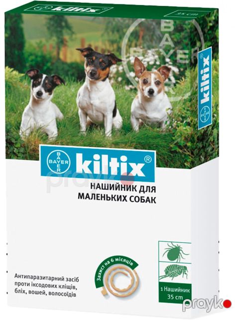 Boyunluq kiçik itlər üçün Bayer Kiltix Birə və Gənə Əleyhinə 35 sm — Bakı