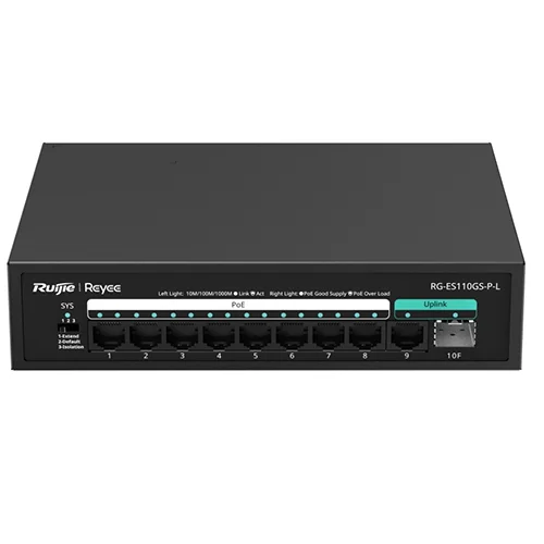 Reyee RG-ES110GS-P-L Unmanaged Switch — Şəbəkə və server avadanlığı, Bakı (2)