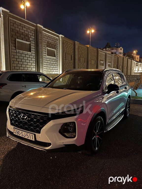 Hyundai Santa Fe, 2.0 L, 2018 il, 163 000 km — Avtomobillər, Bakı (3)