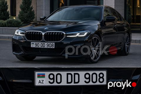 Avtomobil qeydiyyat nişanı - 90-DD-908 — Bakı