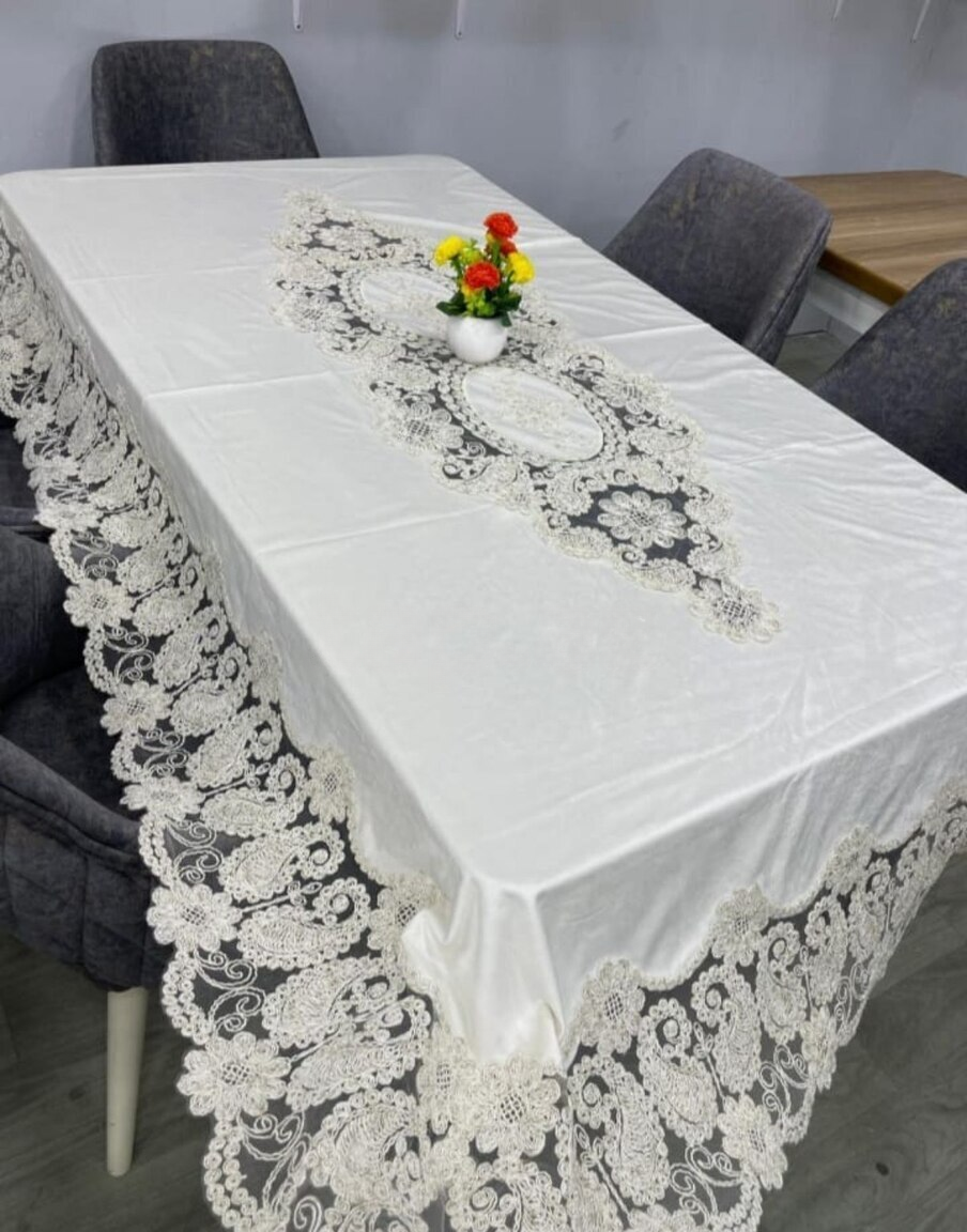 Naxışlı süfrə, Bej rəng — Mallar, Bakı (6)