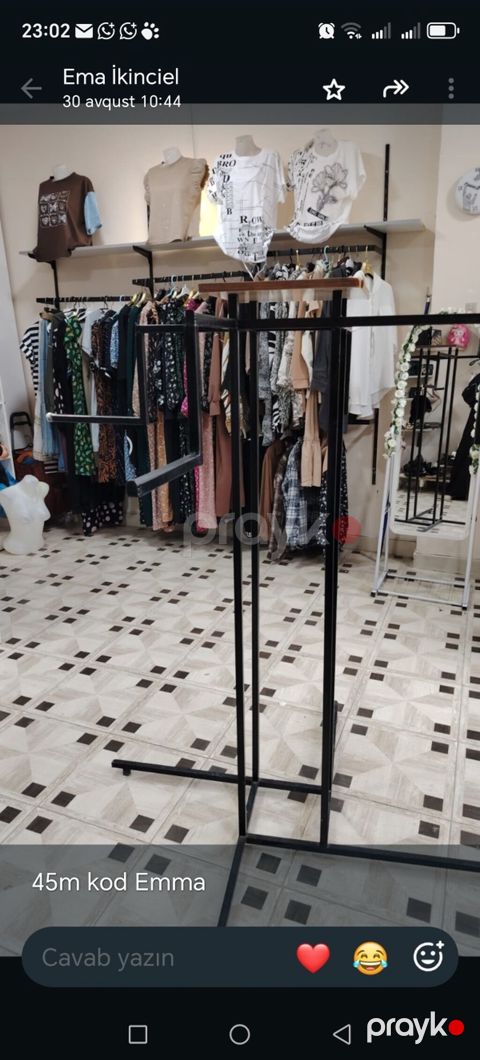 Mağaza üçün metal paltar askısı stendi - Material: möhkəm metal — Gəncə