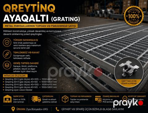 Metal qreyting (ayaqaltı) — Bakı