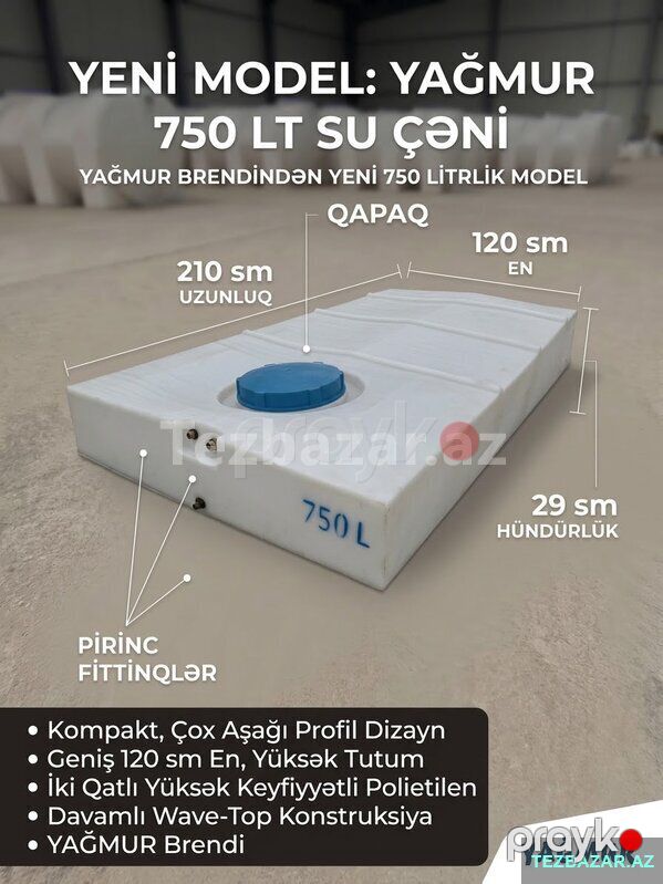 Yağmur Su Çənləri — Su çənləri, kanisterləri, bochkalar, Bakı (5)