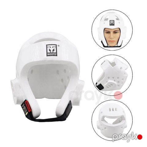 3529 Məhsulun adı: Taekvondo dəbilqəsi Mooto 323a_392980438, ağ — Bakı