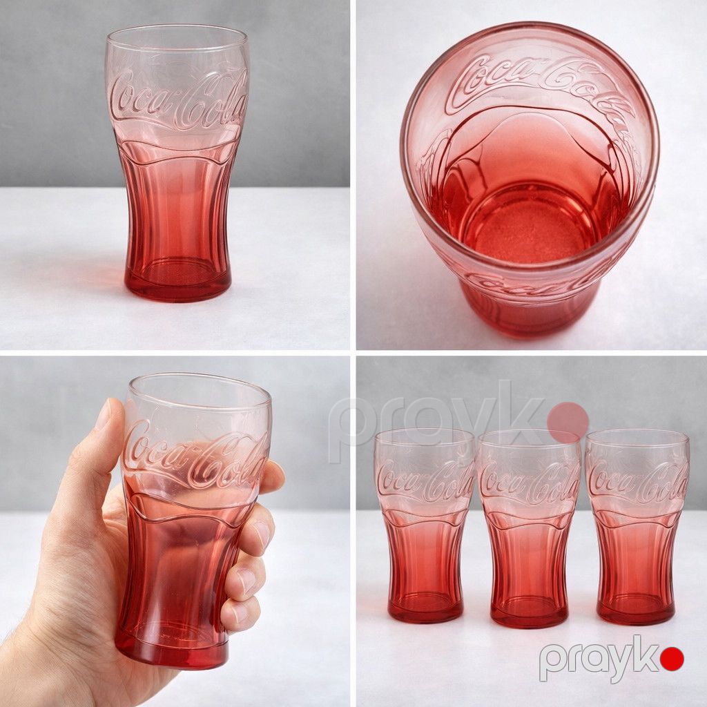 Badə dəsti, şüşə, qırmızı, 350 ml x 3 əd — Mallar, Bakı (2)