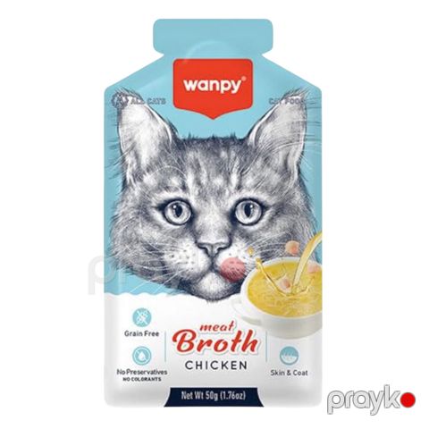Nəm yem pişiklər üçün Wanpy Broth Chicken soup 50 q — Bakı
